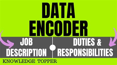 Data Encoder Jobs .